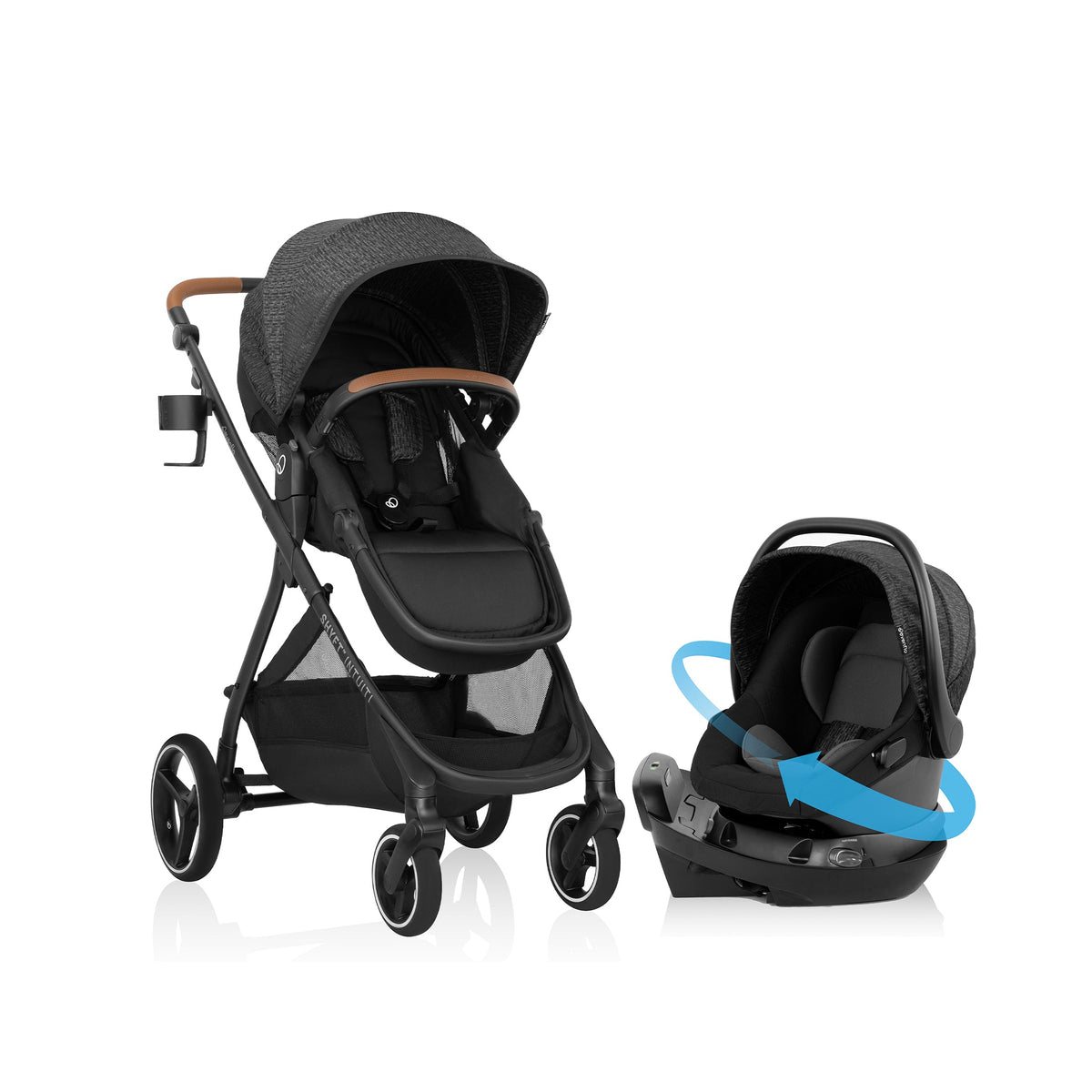 Shyft Intuiti Travel System with Revolve180 LiteMax NXT Rotating Infant Car Seat
