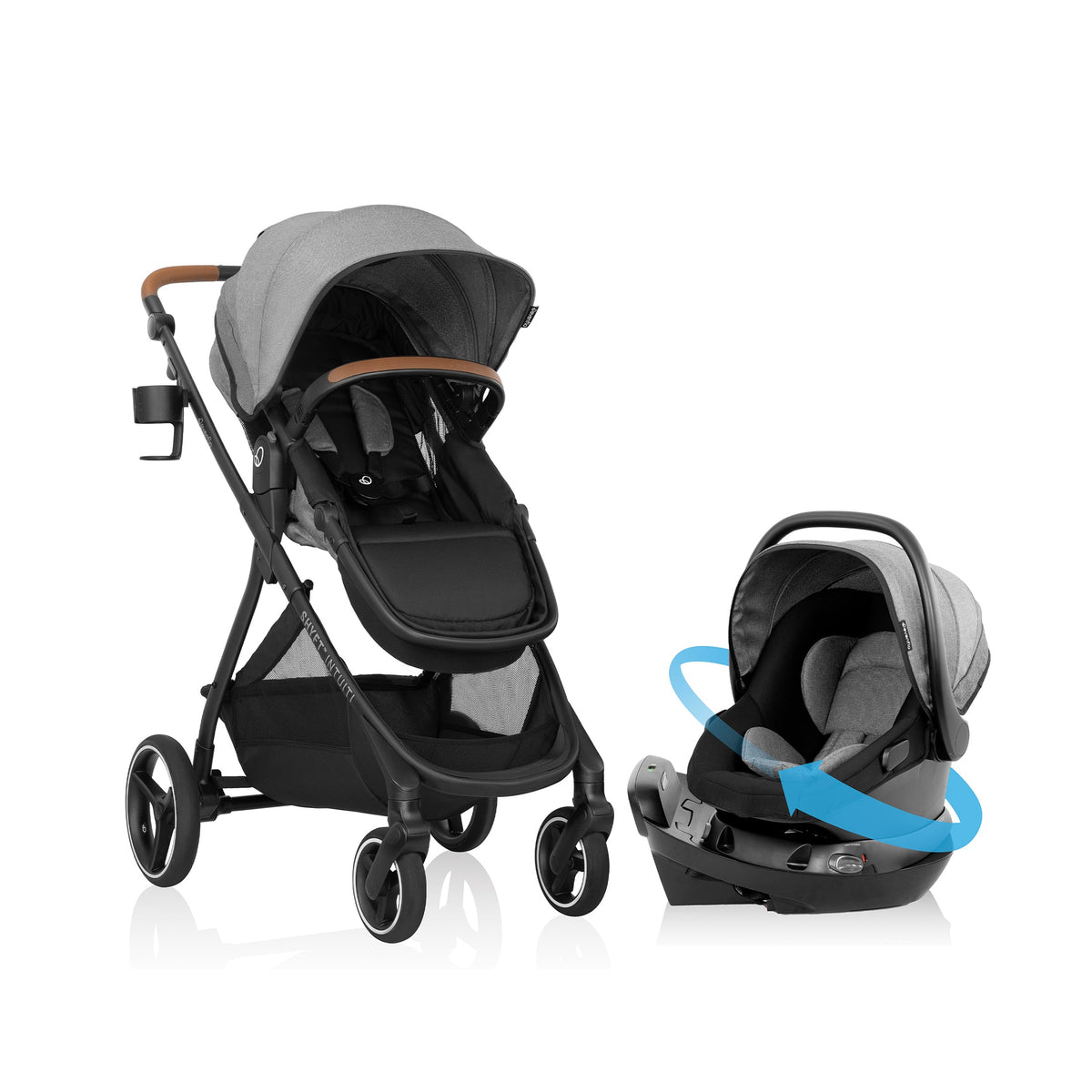 Shyft Intuiti Travel System with Revolve180 LiteMax NXT Rotating Infant Car Seat