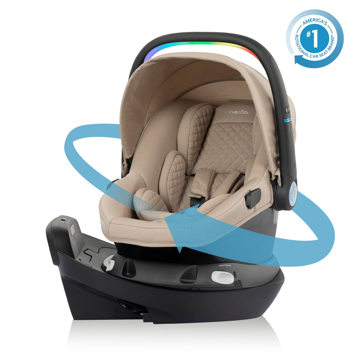 Revolve180 LiteMax NXT Rotating Infant Car Seat with SensorySoothe