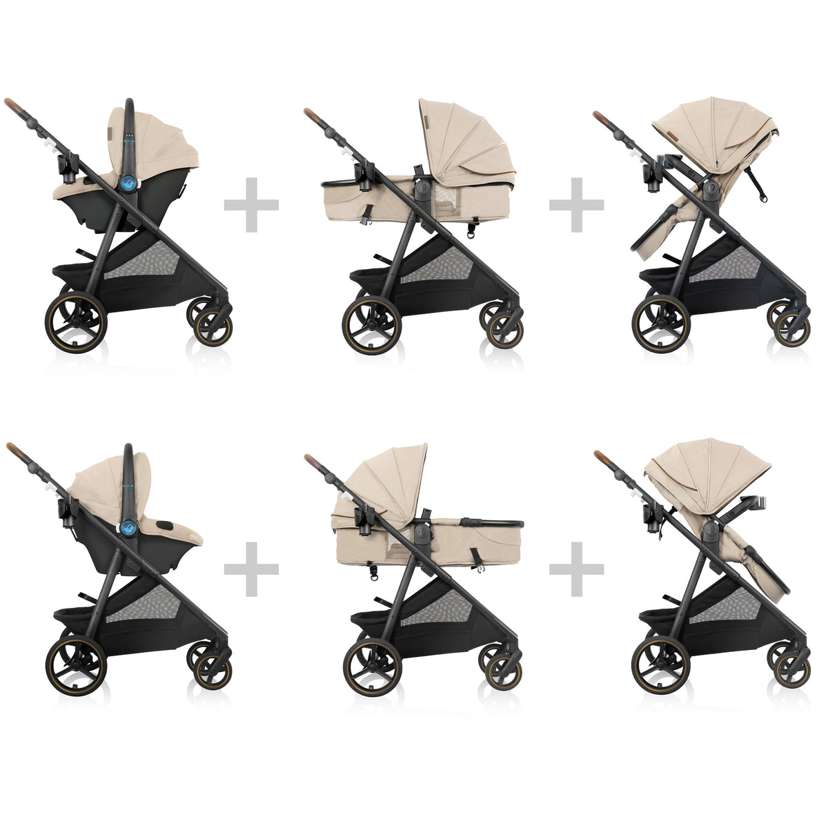 Build your own custom Travel System! Shyft Intuiti+ Travertine & Revolve180 Litemax NXT w/ SensorySoothe