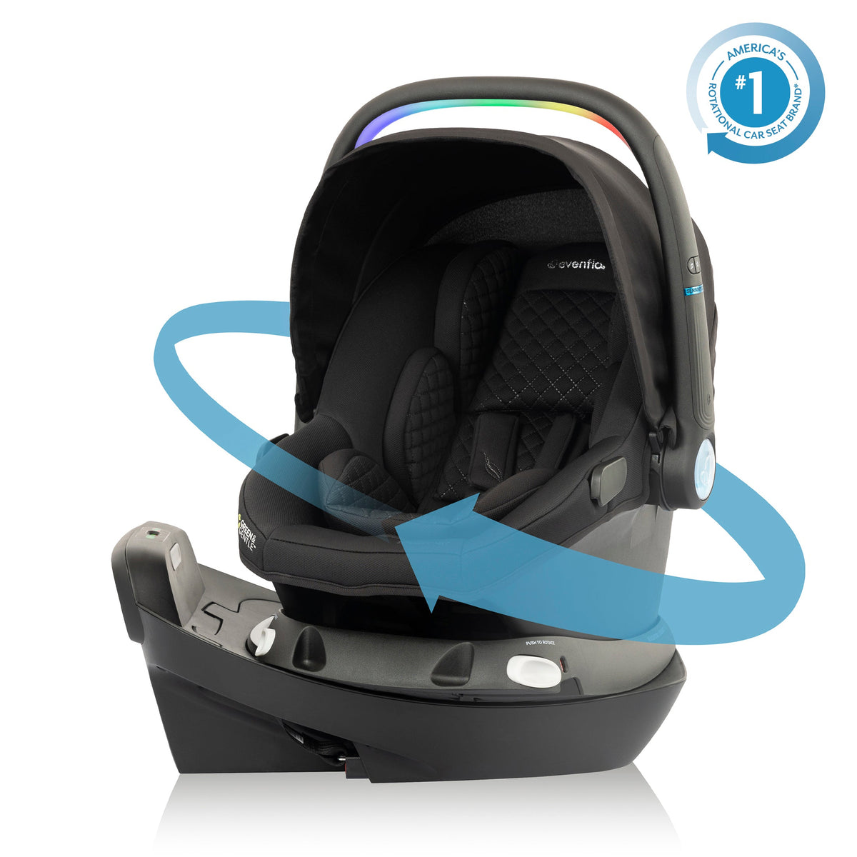 Revolve180 LiteMax NXT Rotating Infant Car Seat with SensorySoothe
