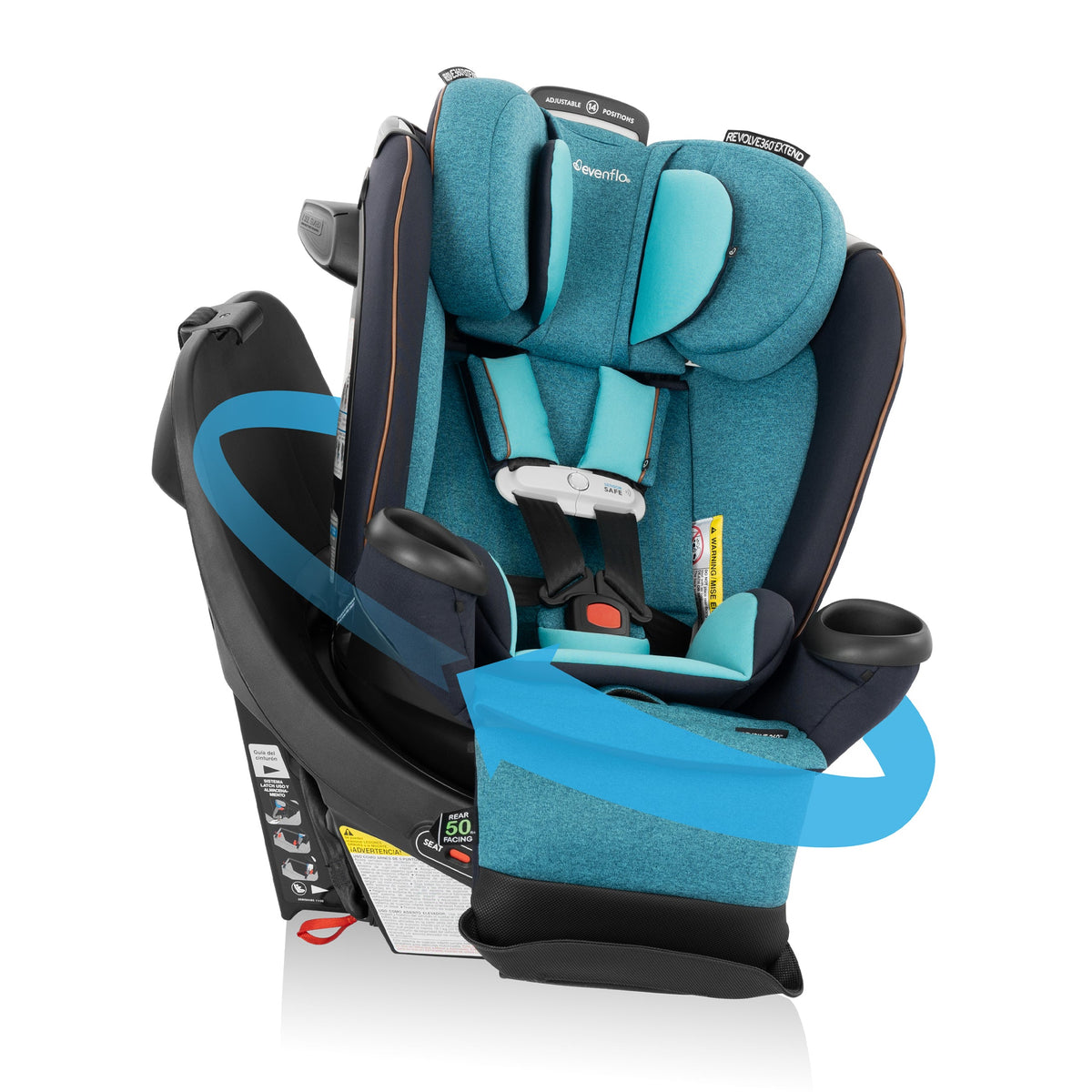 Revolve360 Extend All-in-One Rotating Car Seat with SensorSafe